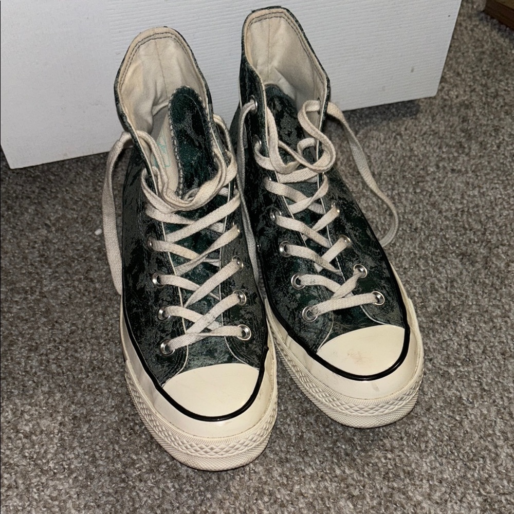 Converse Kids Sneakers in Green and White